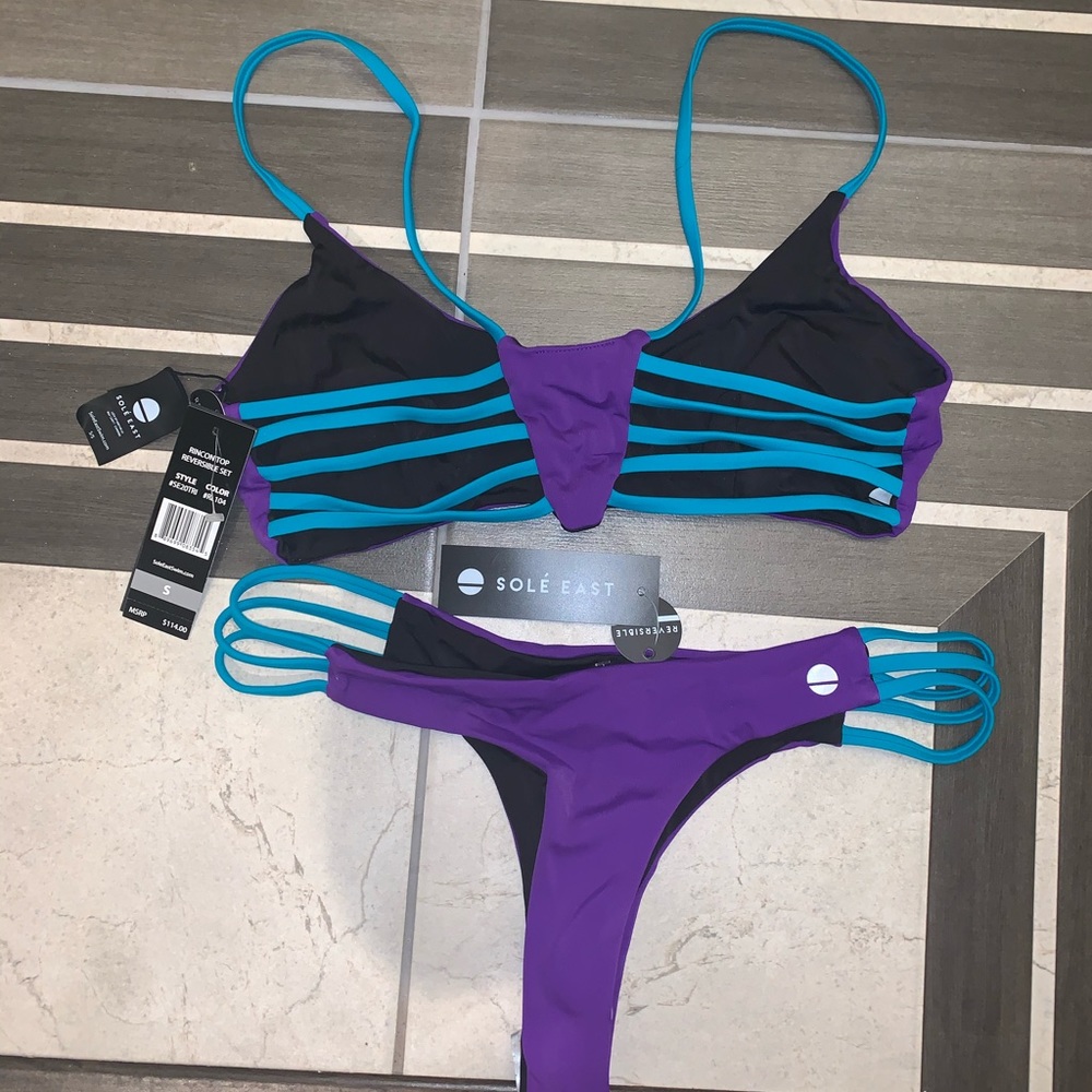 Solè East Rincon Reversible bikini set NWT - Picture 5 of 7